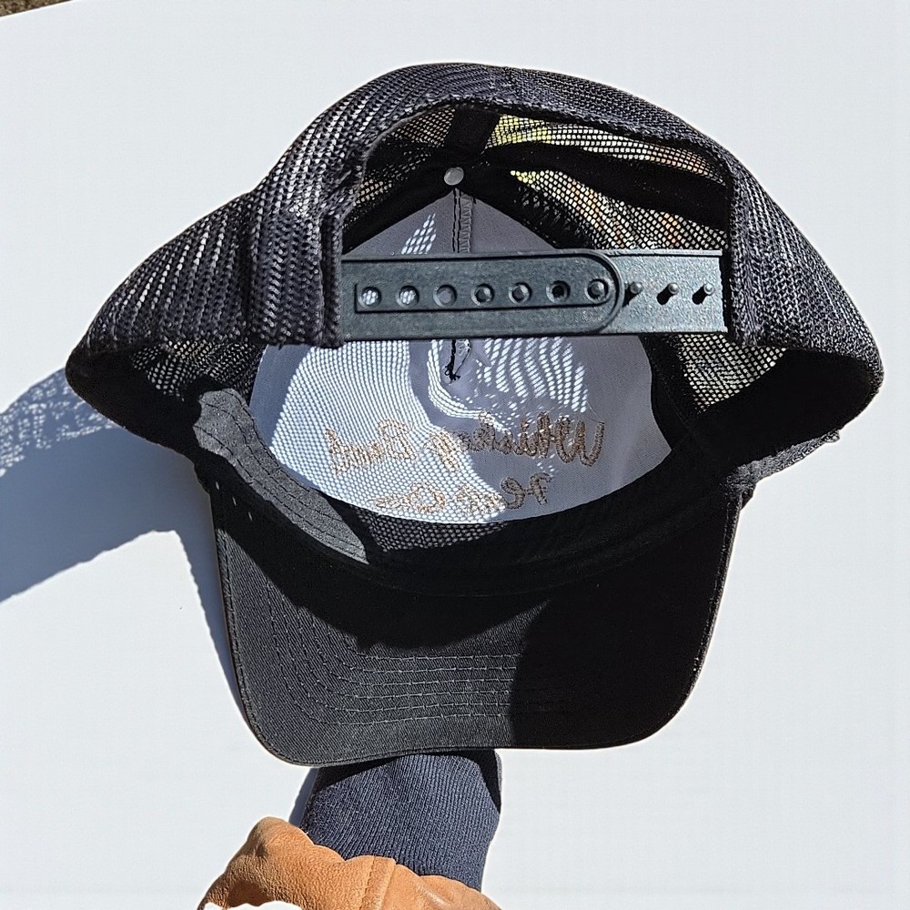 Whiskey Bent‎ Hat Co Trucker Hat Black Brownsboro Texas OSFA Snapback Roper Cap - Picture 7 of 10